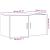 Dulap de perete Stejar negru 80x39x40 cm Lemn prelucrat GartenMobel Dekor