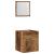 Set mobilier de baie, 2 piese, lemn vechi, lemn prelucrat GartenMobel Dekor