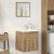 Set mobilier de baie, 2 piese, stejar artizanal, lemn prelucrat GartenMobel Dekor