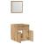 Set mobilier de baie, 2 piese, stejar artizanal, lemn prelucrat GartenMobel Dekor