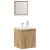 Set mobilier de baie, 2 piese, stejar artizanal, lemn prelucrat GartenMobel Dekor