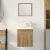 Set mobilier de baie, 2 piese, stejar artizanal, lemn prelucrat GartenMobel Dekor