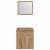 Set mobilier de baie, 2 piese, stejar artizanal, lemn prelucrat GartenMobel Dekor