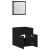 Set de mobilier de baie din 2 piese din lemn de stejar negru GartenMobel Dekor