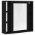 Dulap cu oglindă de baie stejar negru 60x16x60cm lemn prelucrat GartenMobel Dekor
