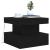 Masuta de cafea cu lumini LED Stejar negru 50x50x40 cm GartenMobel Dekor