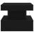 Masuta de cafea cu lumini LED Stejar negru 50x50x40 cm GartenMobel Dekor