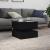Masuta de cafea cu lumini LED Stejar negru 50x50x40 cm GartenMobel Dekor