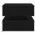 Masuta de cafea cu lumini LED Stejar negru 50x50x40 cm GartenMobel Dekor