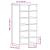 Suport pentru pantofi Stejar negru 54x34x100,5cm Lemn prelucrat GartenMobel Dekor