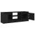 Dulap TV Stejar Negru 102x30x36 cm Lemn prelucrat GartenMobel Dekor