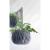 Ghiveci decorativ cu lant, rotund, antracit, 23.8x16.1, Sandy Bowl WS GartenVIP DiyLine
