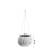 Ghiveci decorativ cu lant, rotund, antracit, 23.8x16.1, Sandy Bowl WS GartenVIP DiyLine