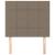 Tăblii de pat, 2 buc, gri taupe, 80x5x78/88 cm, textil GartenMobel Dekor