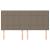 Tăblii de pat, 4 buc, gri taupe, 80x5x78/88 cm, textil GartenMobel Dekor