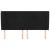 Tăblie de pat cu aripioare, negru, 183x23x118/128 cm, catifea GartenMobel Dekor