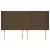 Tăblie de pat cu aripioare maro închis 163x16x118/128 cm textil GartenMobel Dekor