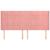 Tăblie de pat cu aripioare, roz, 183x16x118/128 cm, catifea GartenMobel Dekor