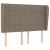 Pat box spring cu saltea, gri taupe, 140x200 cm, textil GartenMobel Dekor