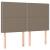 Pat box spring cu saltea, gri taupe, 140x200 cm, textil GartenMobel Dekor
