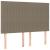 Pat box spring cu saltea, gri taupe, 140x200 cm, textil GartenMobel Dekor