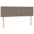 Pat box spring cu saltea, gri taupe, 140x200 cm, textil GartenMobel Dekor