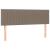 Pat box spring cu saltea, gri taupe, 140x200 cm, textil GartenMobel Dekor
