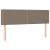 Pat box spring cu saltea, gri taupe, 140x200 cm, textil GartenMobel Dekor