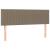 Pat box spring cu saltea, gri taupe, 140x200 cm, textil GartenMobel Dekor