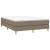 Pat box spring cu saltea, gri taupe, 140x200 cm, textil GartenMobel Dekor