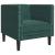 Set canapele Chesterfield cu perne rulou 3 piese verde catifea GartenMobel Dekor