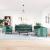 Set canapele Chesterfield cu perne rulou 3 piese verde catifea GartenMobel Dekor