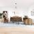 Set canapele Chesterfield perne 3 piese maro piele întoarsă eco GartenMobel Dekor