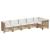 Set canapele de grădină cu perne, 6 piese, bej, poliratan GartenMobel Dekor