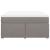Pat box spring cu saltea, gri taupe, 140x200 cm, textil GartenMobel Dekor