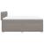 Pat box spring cu saltea, gri taupe, 140x200 cm, textil GartenMobel Dekor