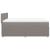 Pat box spring cu saltea, gri taupe, 140x200 cm, textil GartenMobel Dekor