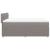 Pat box spring cu saltea, gri taupe, 140x200 cm, textil GartenMobel Dekor