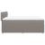 Pat box spring cu saltea, gri taupe, 140x200 cm, textil GartenMobel Dekor