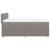 Pat box spring cu saltea, gri taupe, 140x200 cm, textil GartenMobel Dekor