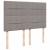 Pat box spring cu saltea, gri taupe, 140x200 cm, textil GartenMobel Dekor