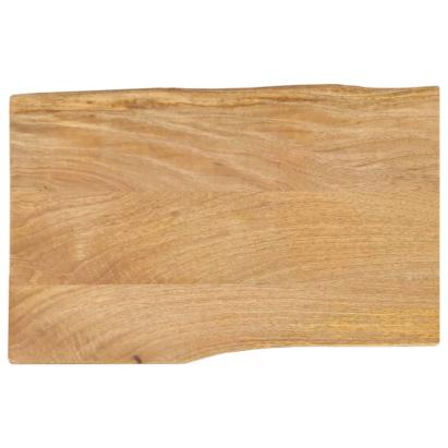 Blat masă cu margini naturale, 70x40x2,5 cm, lemn masiv mango GartenMobel Dekor