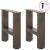 Picioare măsuță de cafea oțel natural 2 buc 30x(30-31) cm oțel GartenMobel Dekor