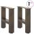 Picioare măsuță de cafea oțel natural 2 buc 40x(30-31) cm oțel GartenMobel Dekor