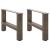 Picioare măsuță de cafea oțel natural 2 buc 50x(30-31) cm oțel GartenMobel Dekor