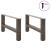 Picioare măsuță de cafea oțel natural 2 buc 70x(30-31) cm oțel GartenMobel Dekor