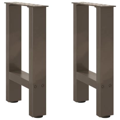 Picioare măsuță de cafea Oțel natural 2 buc 28x(42-43) cm Oțel GartenMobel Dekor