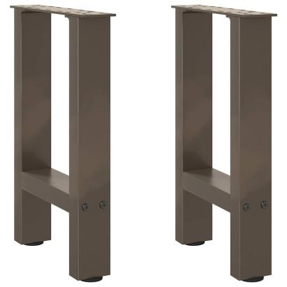 Picioare măsuță de cafea Oțel natural 2 buc 38x(42-43) cm Oțel GartenMobel Dekor