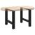 Picioare măsuță de cafea negru 2 buc 50x(42-43) cm oțel GartenMobel Dekor