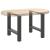 Picioare măsuță de cafea Antracit 2 buc 60x(42-43) cm Oțel GartenMobel Dekor